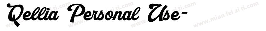 Qellia Personal Use字体转换